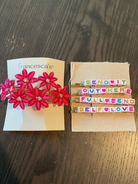 Two sets of Francesca’s hair clips - never worn